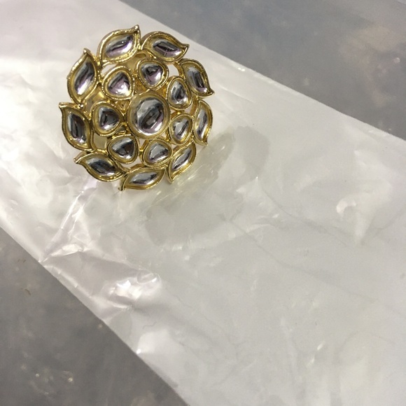 Kundan Finger Ring - Picture 3 of 3